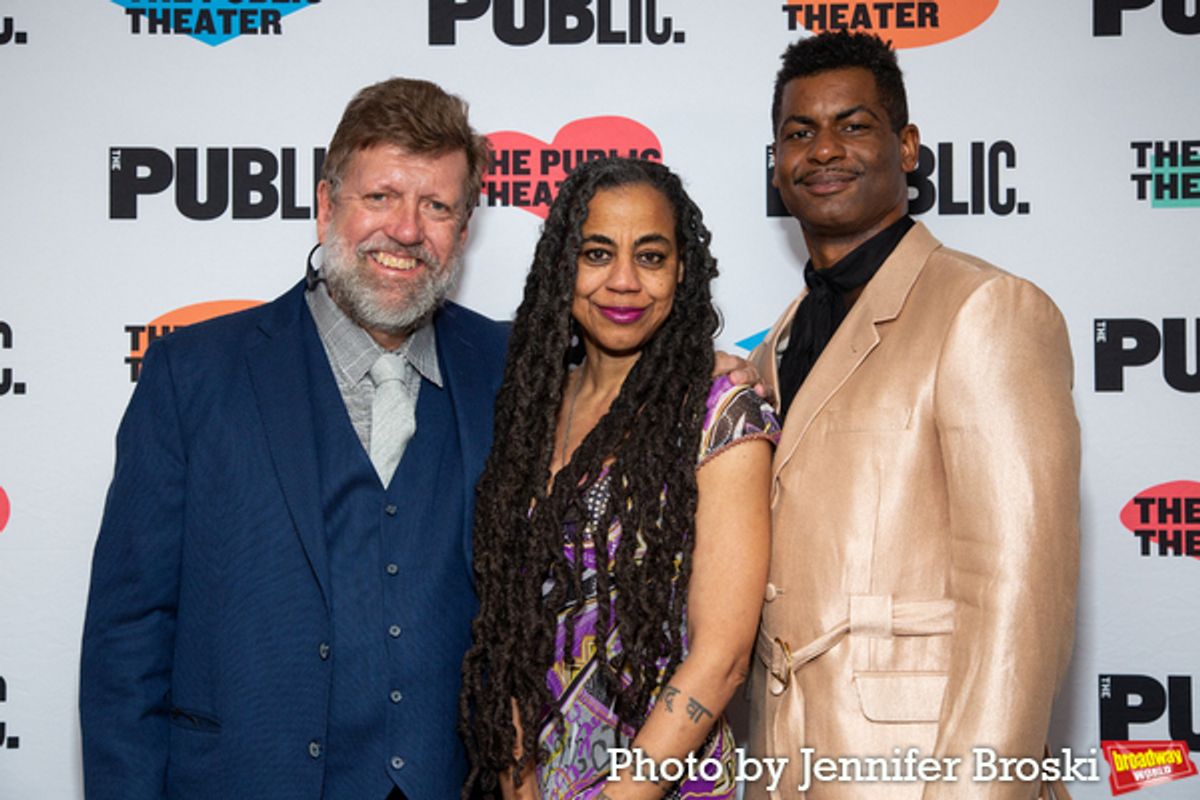 Oskar Eustis, Suzan-Lori Parks, Niegel Smith at 