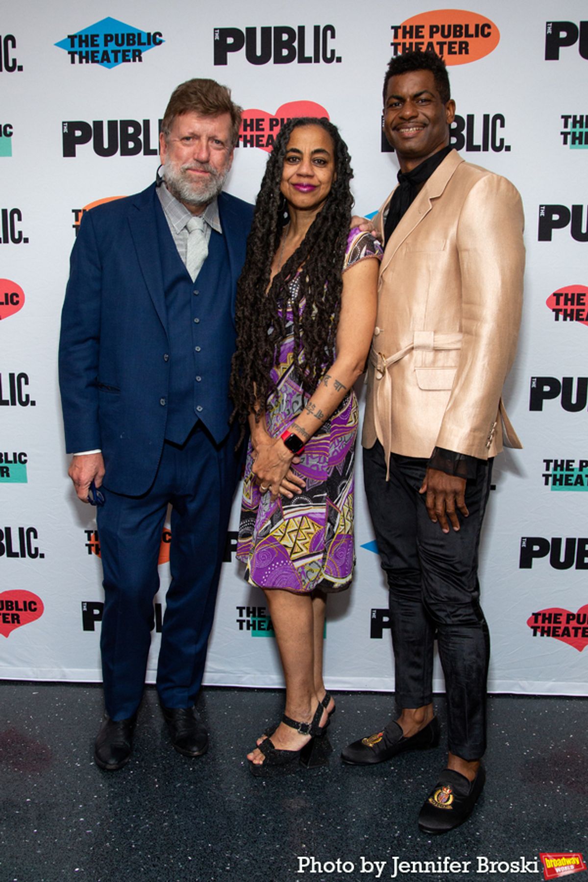 Oskar Eustis, Suzan-Lori Parks, Niegel Smith at 