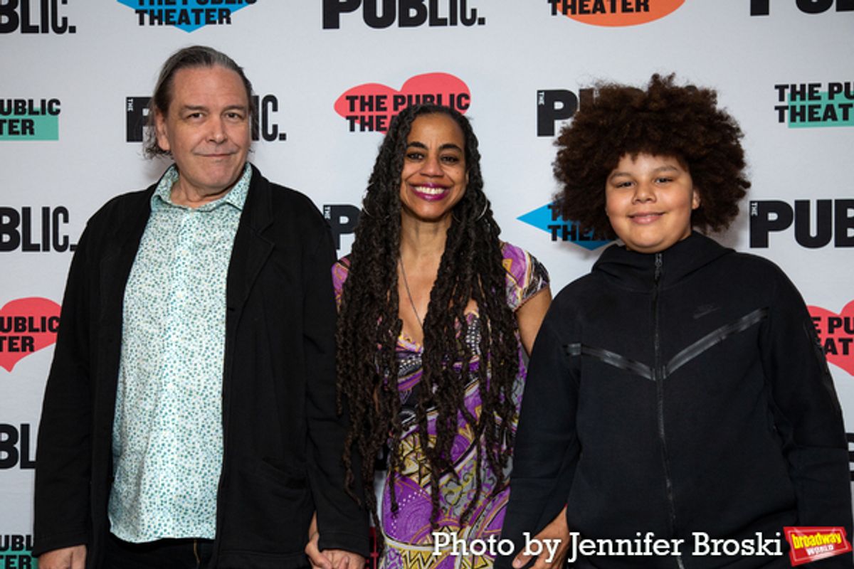 Christian Konopka, Suzan-Lori Parks, and son Durham at 