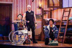 Ellie Morris (Lucy), Chris Leask (Trevor), and Bianca Horn (Gill) Photo