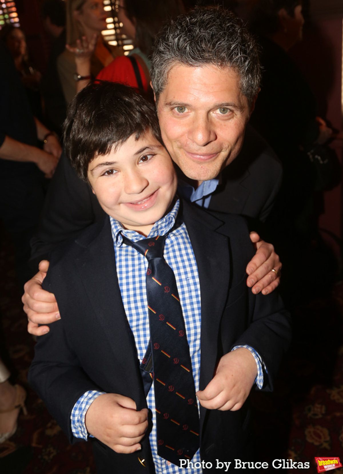 Charlie Kitt and dad Tom Kitt at 