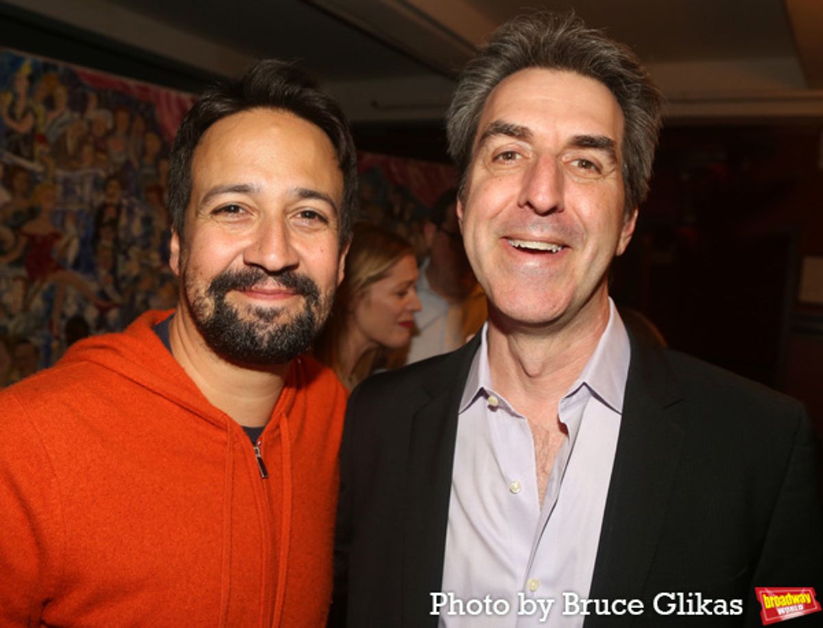 Lin-Manuel Miranda and Jason Robert Brown  at 
