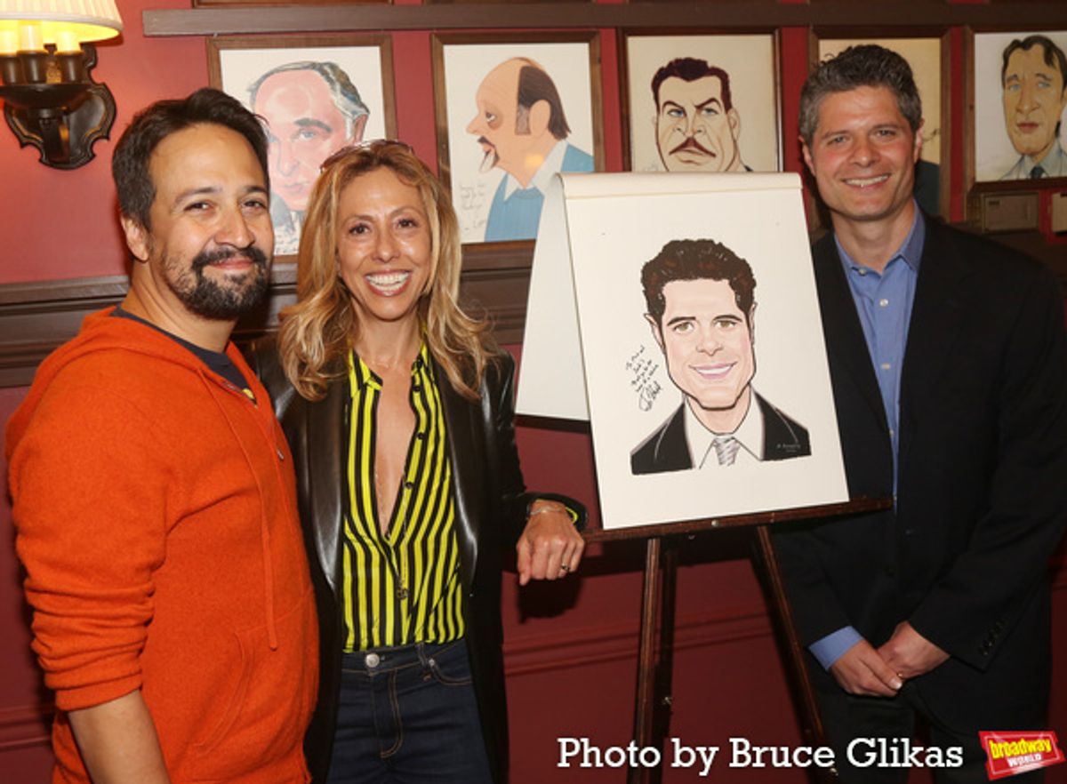 Lin-Manuel Miranda, Amanda Green and Tom Kitt at 