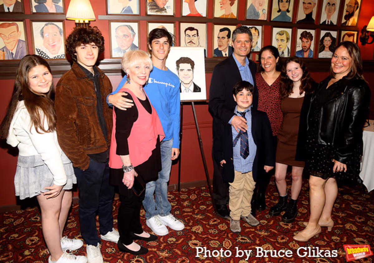 Tom Kitt and Family at Photos: Go Inside Tom Kitt's Sardi's Caricature Celebration