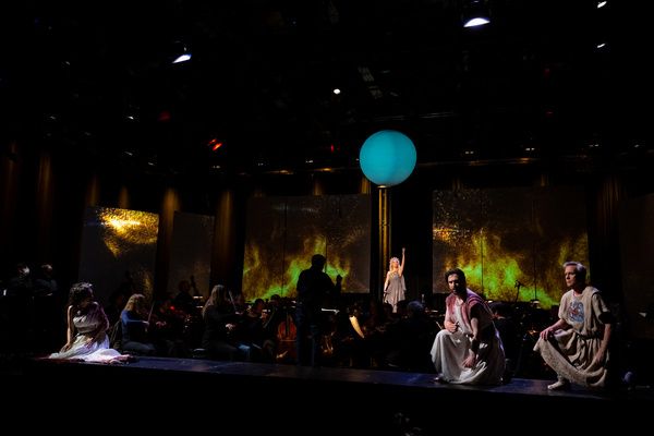 Soula Parassidis, Angela Yam, Jesse Blumberg and William Burden  Photo