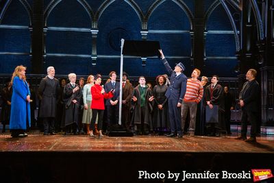 Sonia Friedman, Anne del Castillo, Colin Callender, and the cast of HARRY POTTER AND  Photo