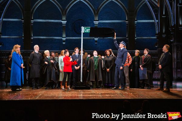 Sonia Friedman, Anne del Castillo, Colin Callender, and the cast of HARRY POTTER AND  Photo
