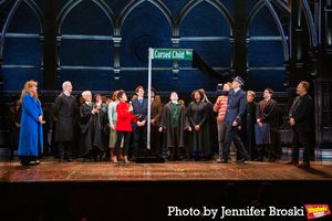 Sonia Friedman, Anne del Castillo, Colin Callender, and the cast of HARRY POTTER AND  Photo