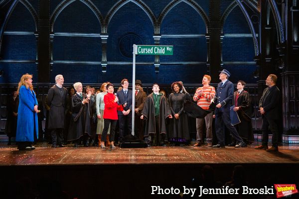 Sonia Friedman, Anne del Castillo, Colin Callender, and the cast of HARRY POTTER AND  Photo