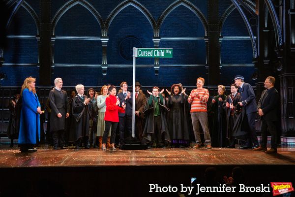 Sonia Friedman, Anne del Castillo, Colin Callender, and the cast of HARRY POTTER AND  Photo