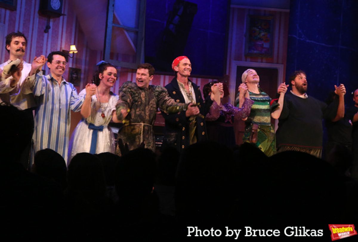 Henry Shields, Jonathan Sayer, Charlie Russell, Matthew Cavendish, Neil Patrick Harris, Nancy Zamit, Greg Tannahill, Henry Lewis  at 