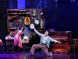 Anna Uzele and Colton Ryan Photo