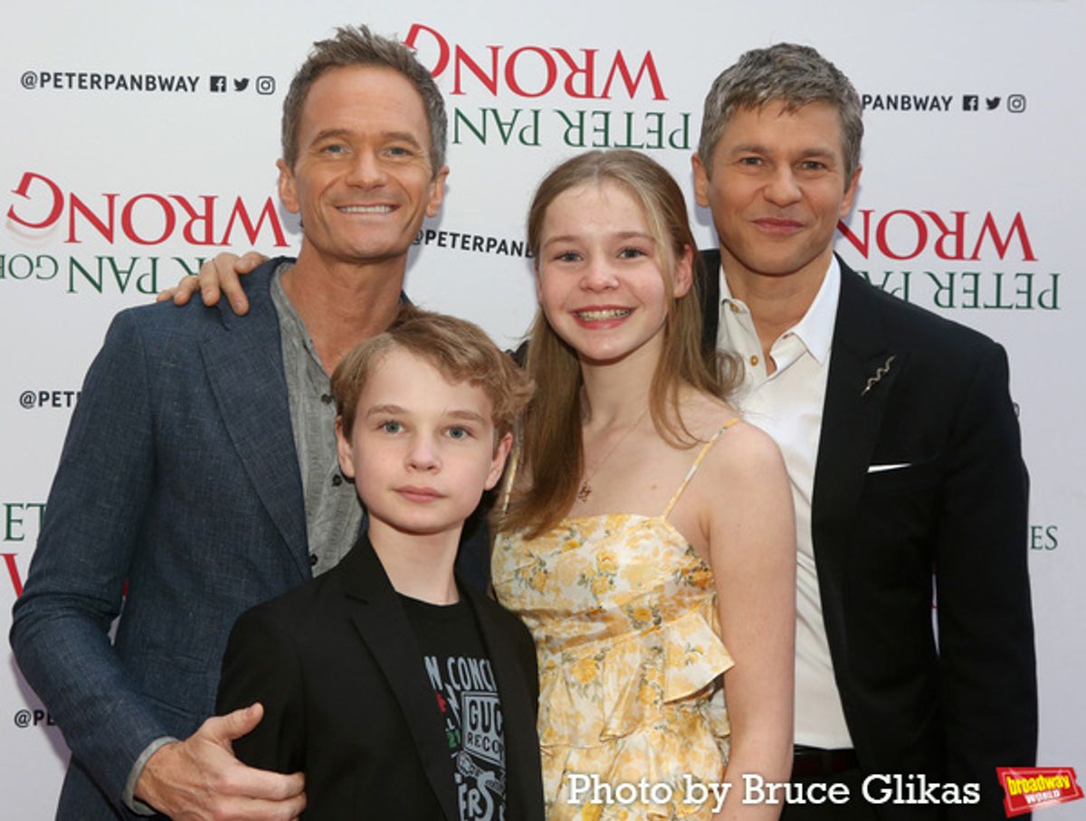 Neil Patrick Harris, Gideon Burtka-Harris, Harper Burtka-Harris and David Burtka at 