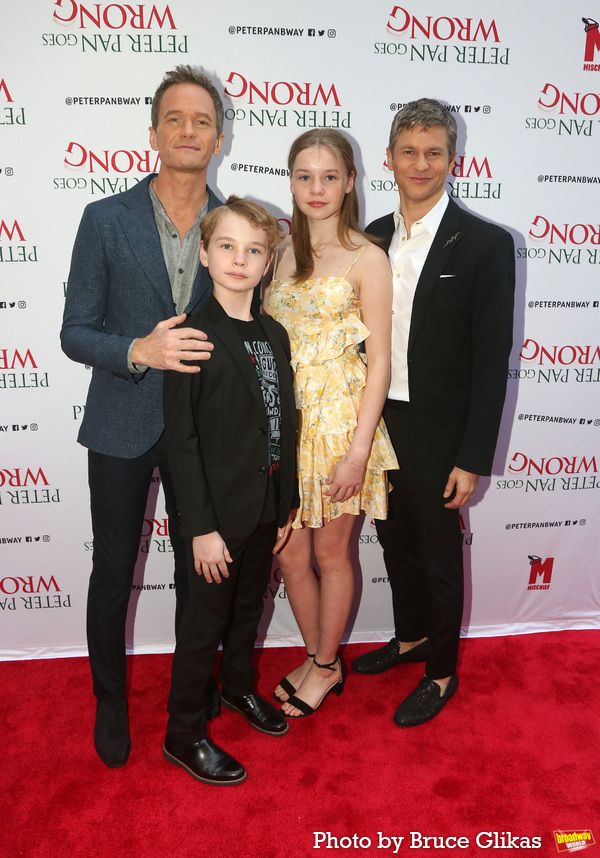 Neil Patrick Harris, Gideon Burtka-Harris, Harper Burtka-Harris and David Burtka Photo