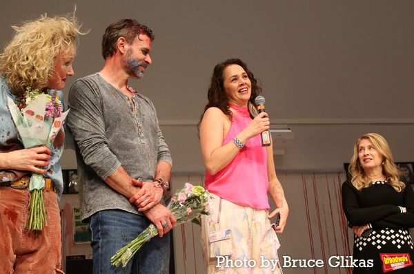 Katie Finneran, Scott Foley, Playwright Larissa FastHorse and Second Stage Artistic D Photo