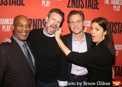 Joe Morton, Scott Foley, Tony Goldwyn and Bellamy Young Photo