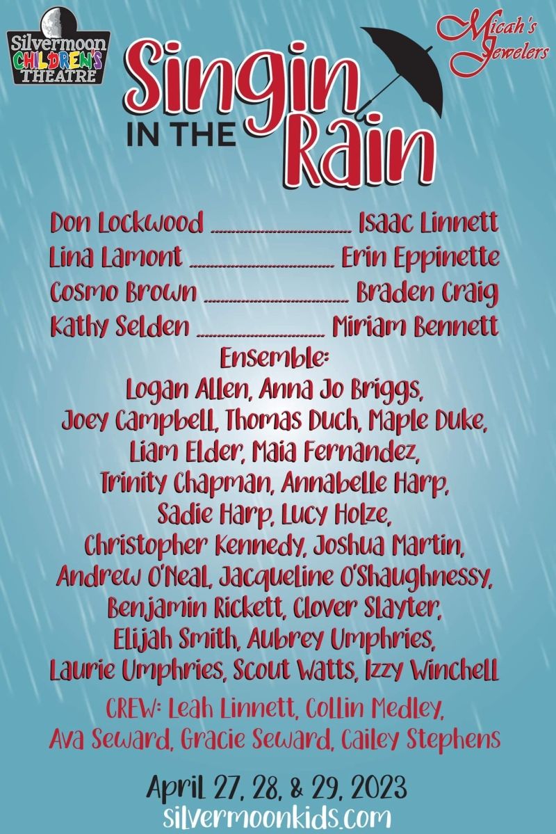 Interview: Erin Eppinette, Miriam Bennett, Issac Linnett, Braden Craig, And Susannah Linnett of SINGIN IN THE RAIN at Silvermoon Children's Theatre Image