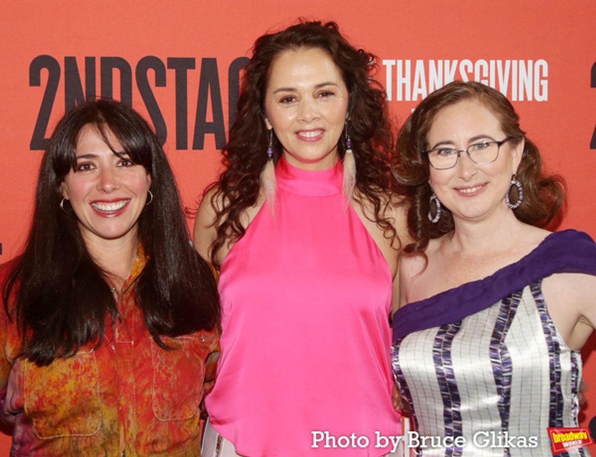 Director Rachel Chavkin, Playwright Larissa FastHorse and Associate Director Jeanette Harrison at 