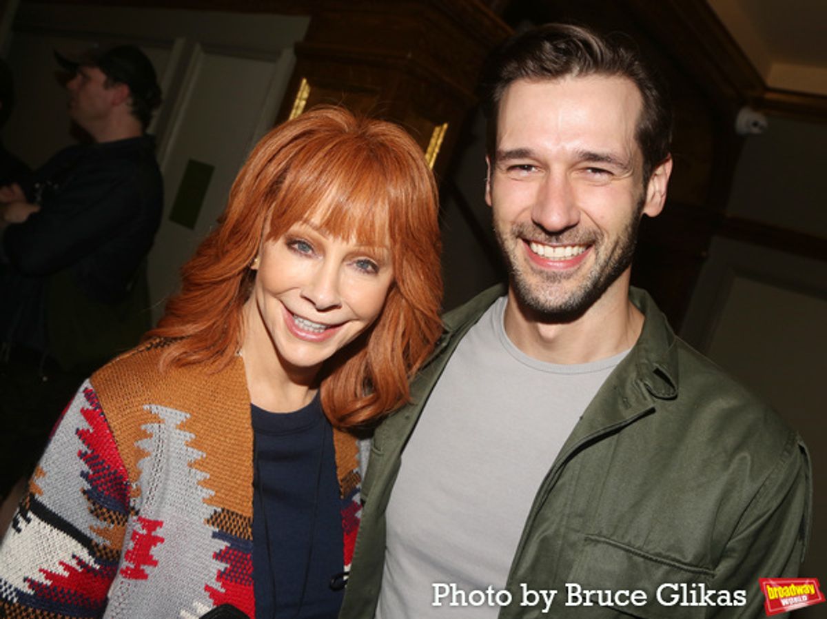  Reba McEntire and John Behlmann at 
