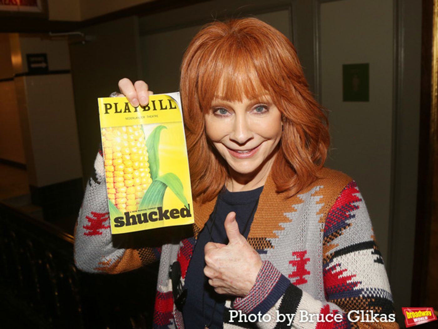 Photos: Reba McEntire, Sam Hunt, Sara Bareilles, & Jennifer Holliday Visit SHUCKED on Broadway  Image