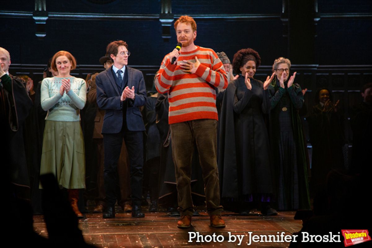 David Abeles and the cast of HARRY POTTER AND THE CURSED CHILD at 