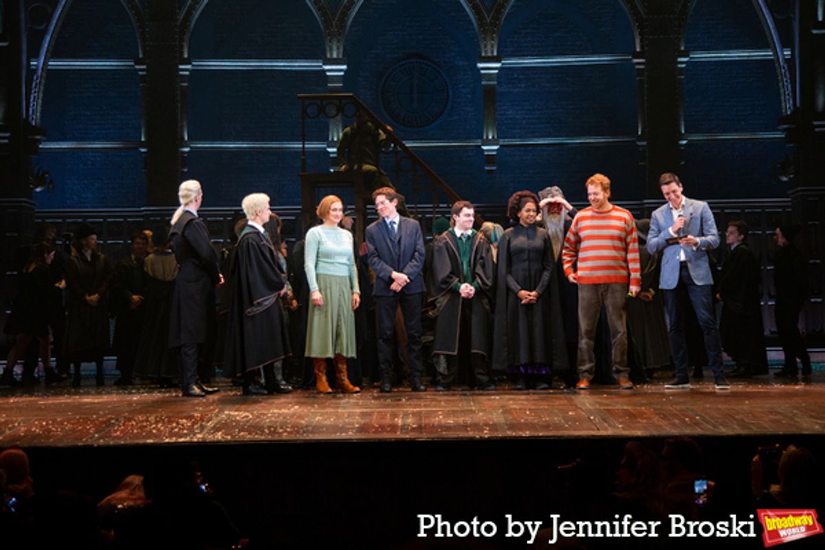 Oliver Phelps and the cast of HARRY POTTER AND THE CURSED CHILD at 
