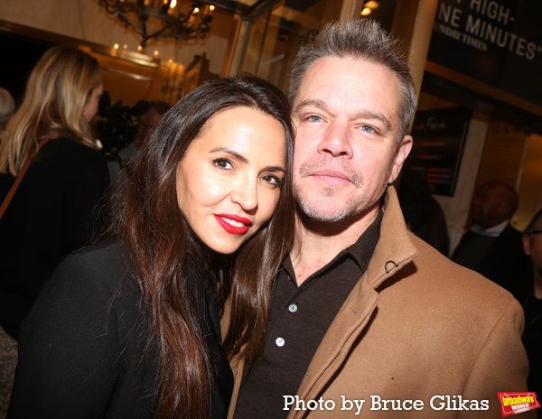 Luciana Barroso Damon and Matt Damon  Photo