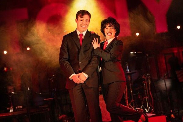 Jack Whittle as Tony Blair and Tori Burgess as Cherie Blair  Photo