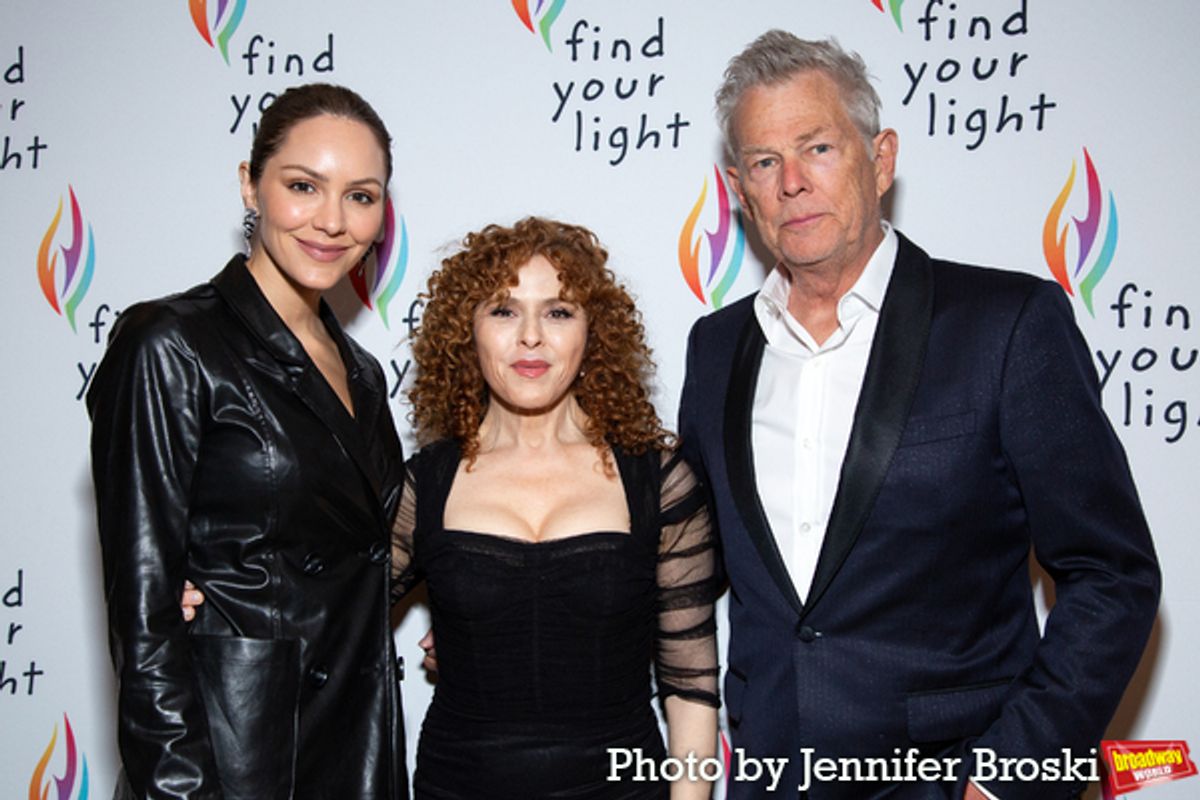 Katherine McPhee, Bernadette Peters, David Foster at 