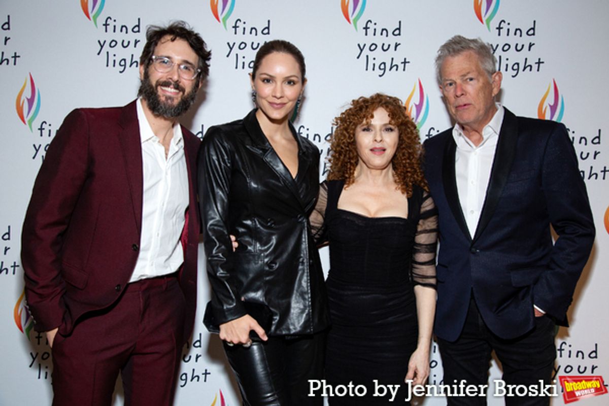 Josh Groban, Katherine McPhee, Bernadette Peters, David Foster at 