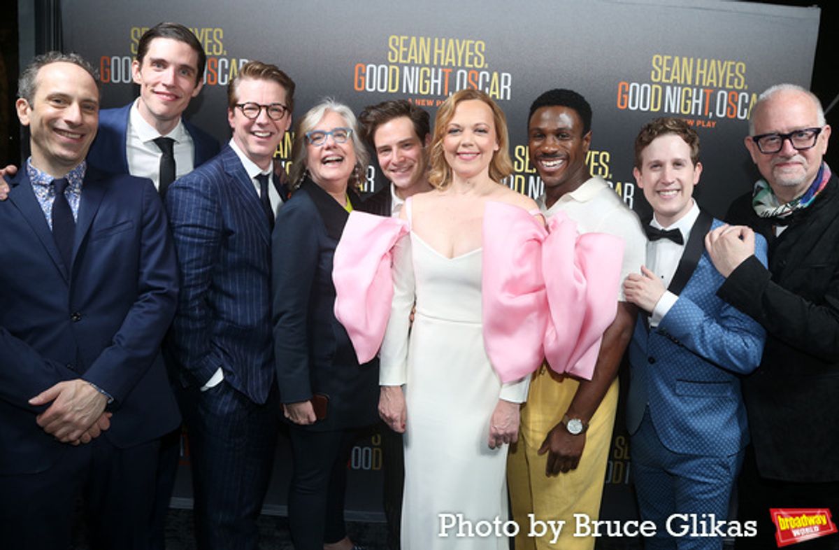 Peter Grosz, John Zdrojeski, Sean Hayes, Director Lisa Peterson, Ben Rappaport, Emily Bergl, Marchant Davis Alex Wyse and Playwright Doug Wright  at 
