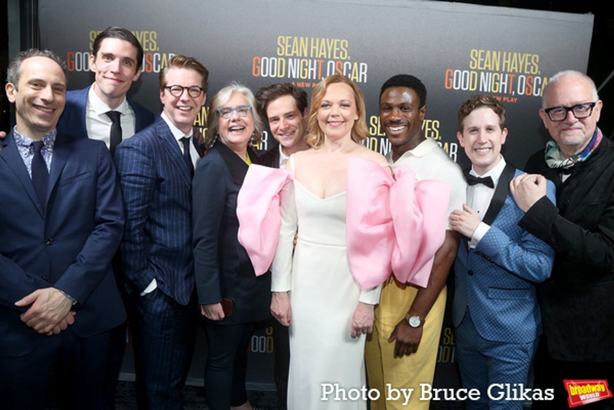 Peter Grosz, John Zdrojeski, Sean Hayes, Director Lisa Peterson, Ben Rappaport, Emily Bergl, Marchant Davis Alex Wyse and Playwright Doug Wright  at 
