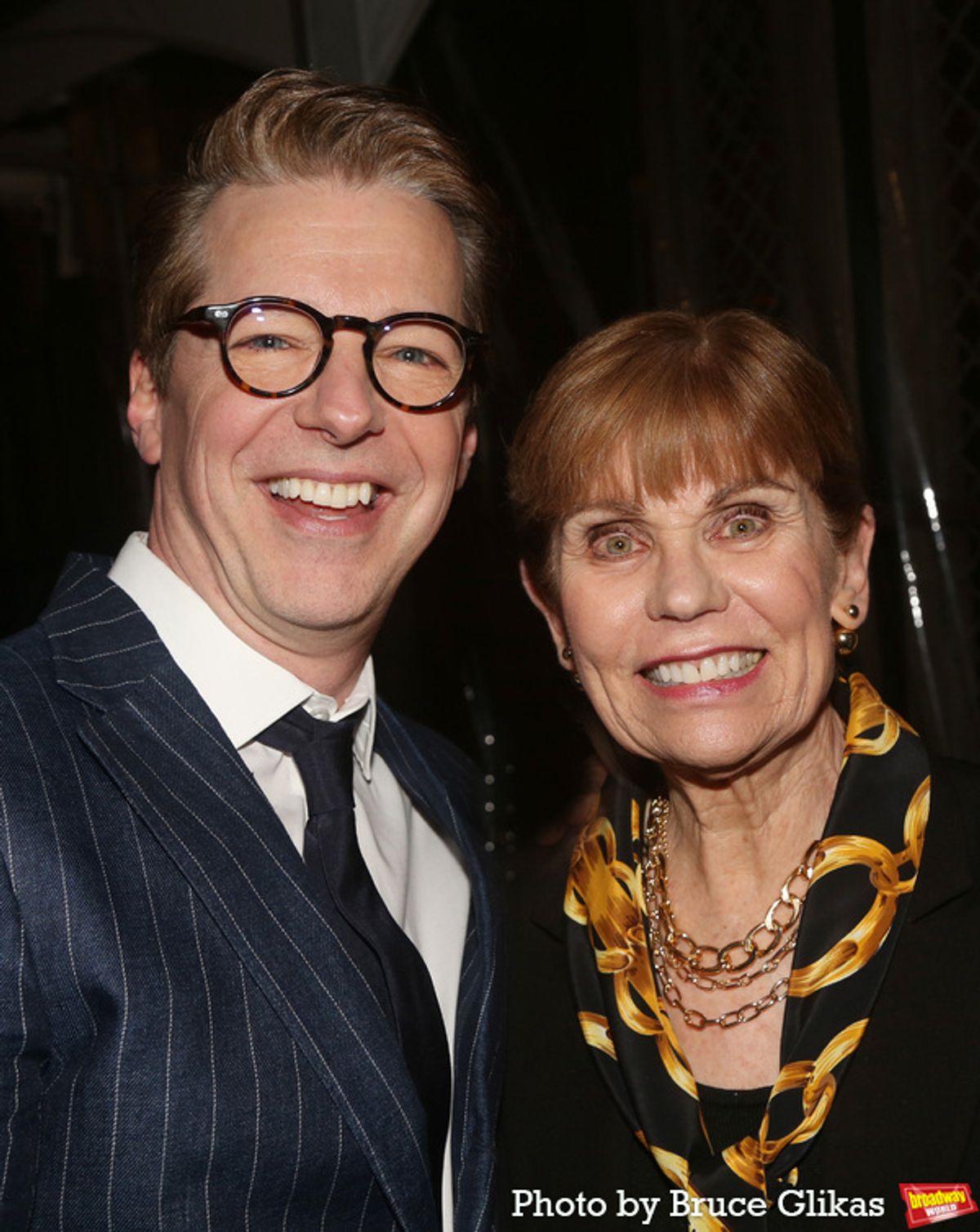 Sean Hayes and Oscar Levant's daughter Amanda Levant Carmel at 