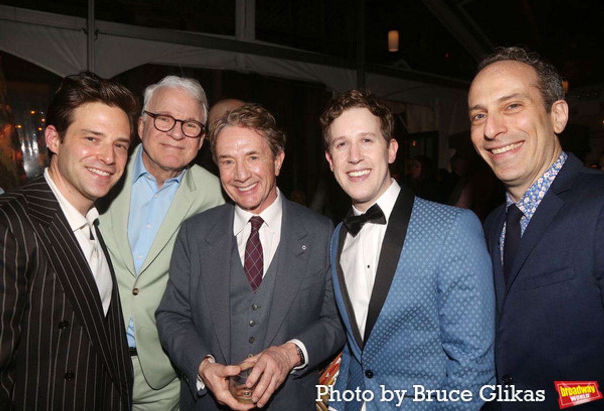 Ben Rappaport, Steve Martin, Martin Short, Alex Wyse and Peter Grosz at 