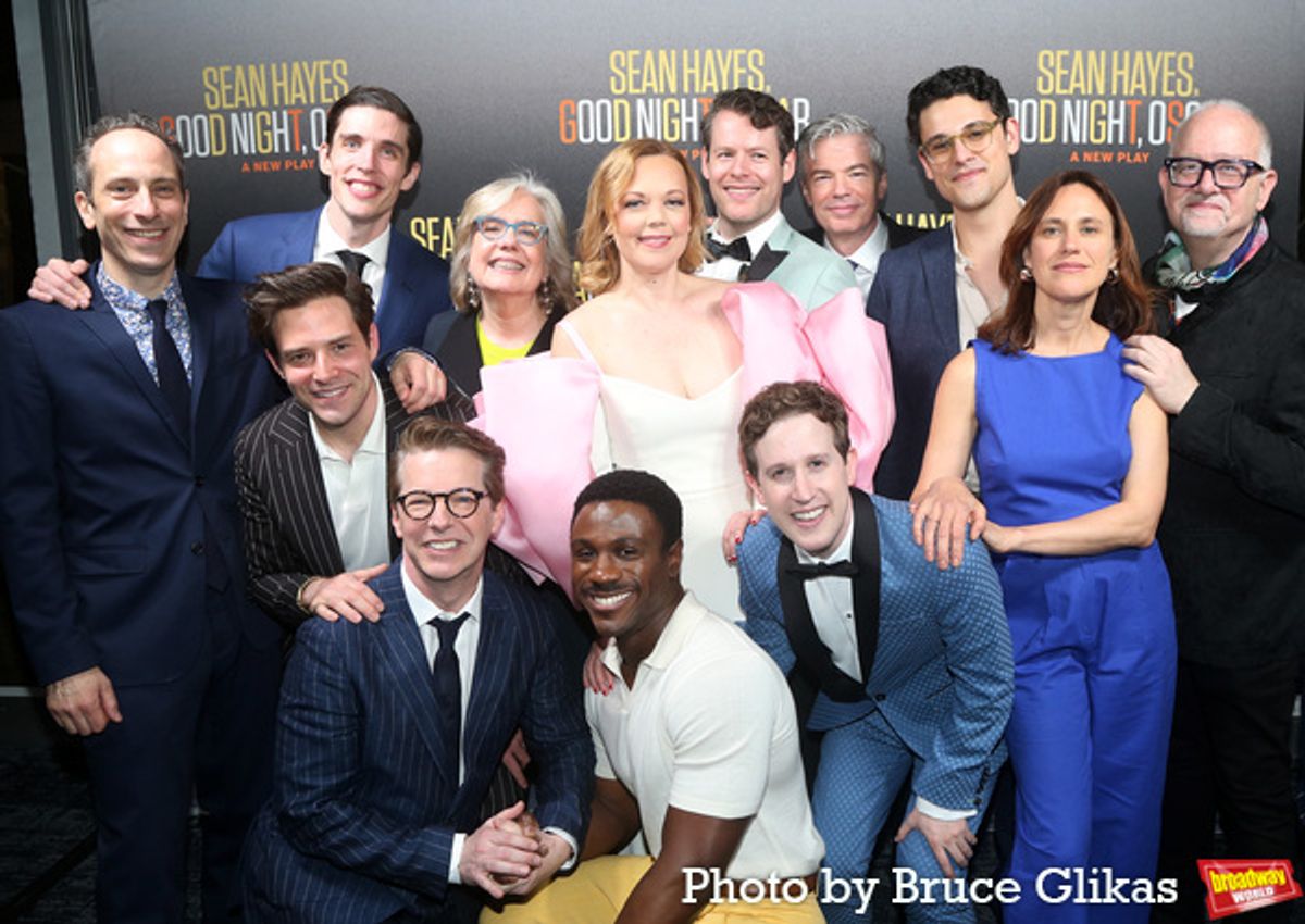 Peter Grosz, John Zdrojeski, Ben Rappaport, Sean Hayes, Marchant Davis, Director Lisa Peterson, Emily Bergl, Max Roll, Thomas Michael Hammond, Alex Wyse, Sam Bell-Gurwitz, Stephanie Janssen and Playwright Doug Wright  at 