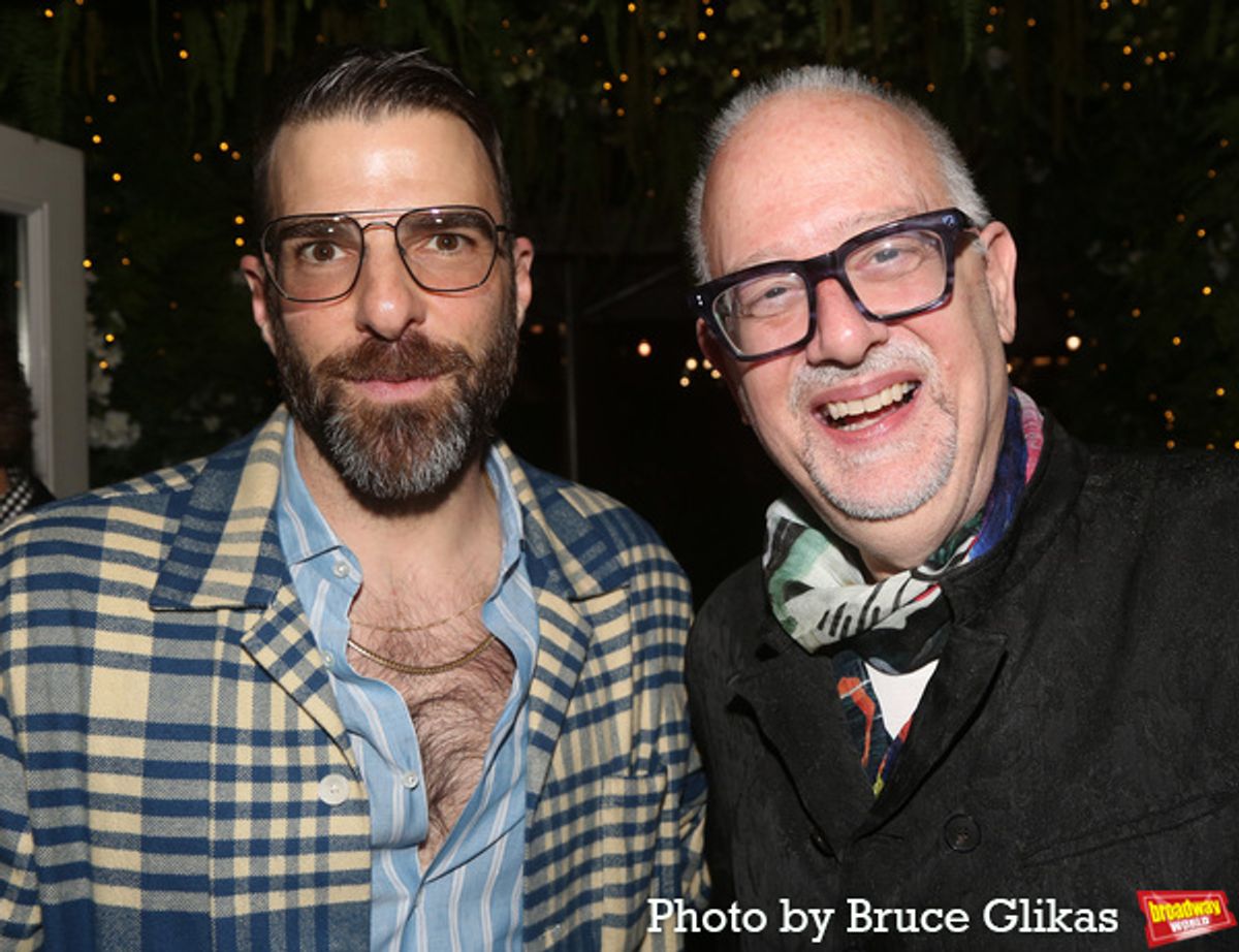 Zachary Quinto and Playwright Doug Wright  at 