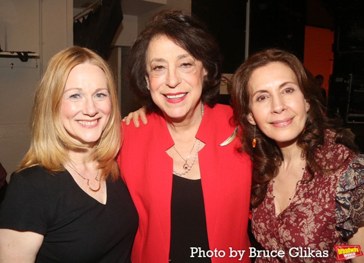 Laura Linney, MTC Artistic Director Lynne Meadow and Jessica Hecht at 