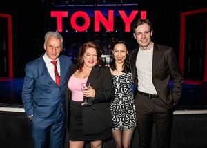 Peter Rowe (Director) Rosie Strobel (John Prescott) Sally Cheng (Robin Cook) and Jack Whittle (Tony Blair) @ BroadwayWorld Peter Rowe (Director) Rosie Strobel (John Prescott) Sally Cheng (Robin Cook) and Jack Photo