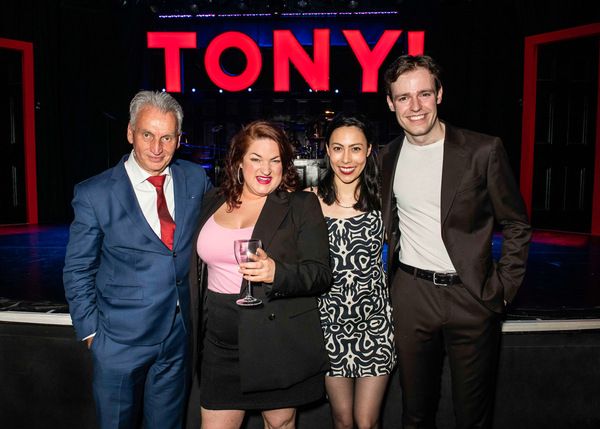 Peter Rowe (Director) Rosie Strobel (John Prescott) Sally Cheng (Robin Cook) and Jack Photo