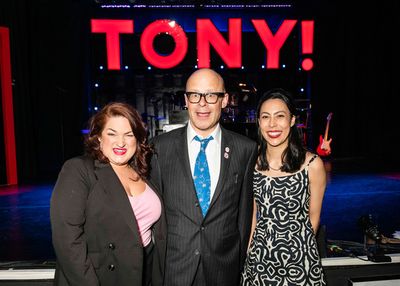 Harry Hill, Rosie Strobel (John Prescott) and Sally Cheng (Robin Cook)  Photo