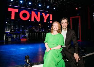 Tori Burgess (Cherie Blair) and Jack Whittle (Tony Blair) Photo