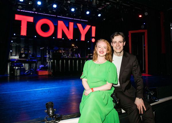 Tori Burgess (Cherie Blair) and Jack Whittle (Tony Blair) Photo