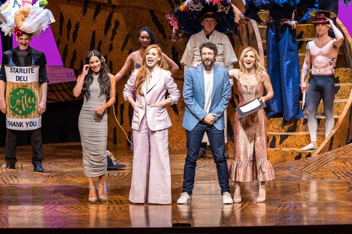 Lea Michele, Jessica Chastain, Josh Groban, Annaleigh Ashford at 
