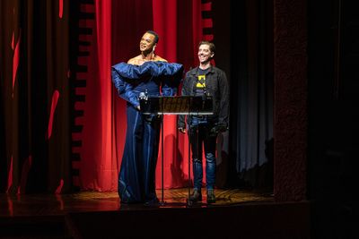 J. Harrison Ghee and Christian Borle Photo
