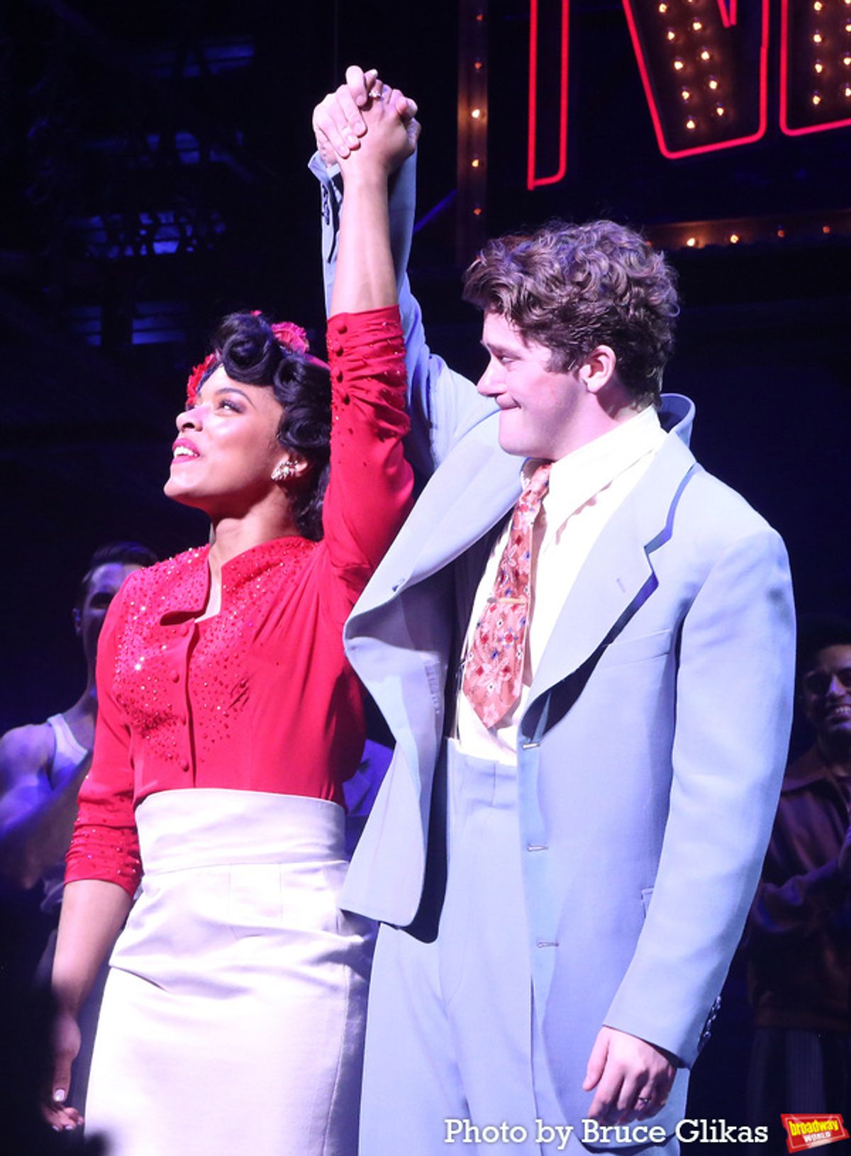 Anna Uzele and Colton Ryan at 