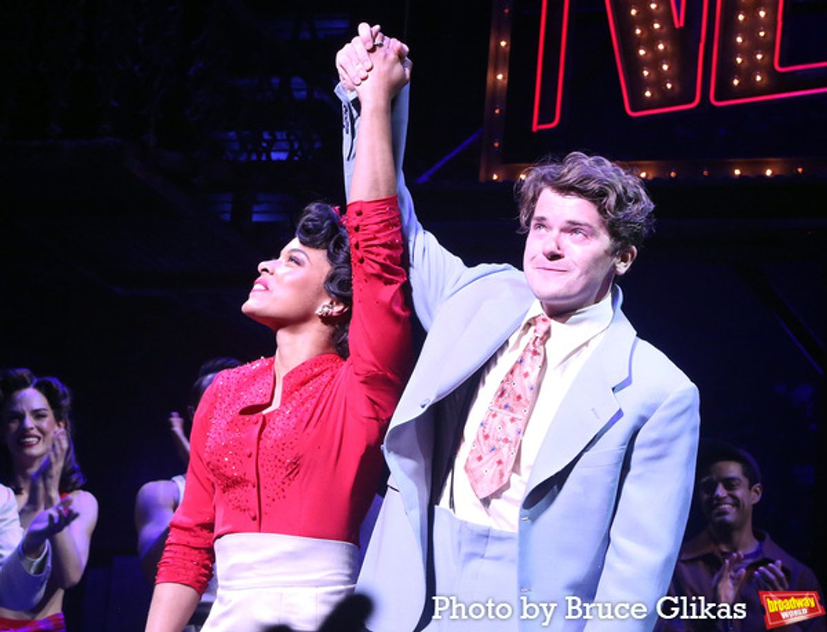 Anna Uzele and Colton Ryan at 