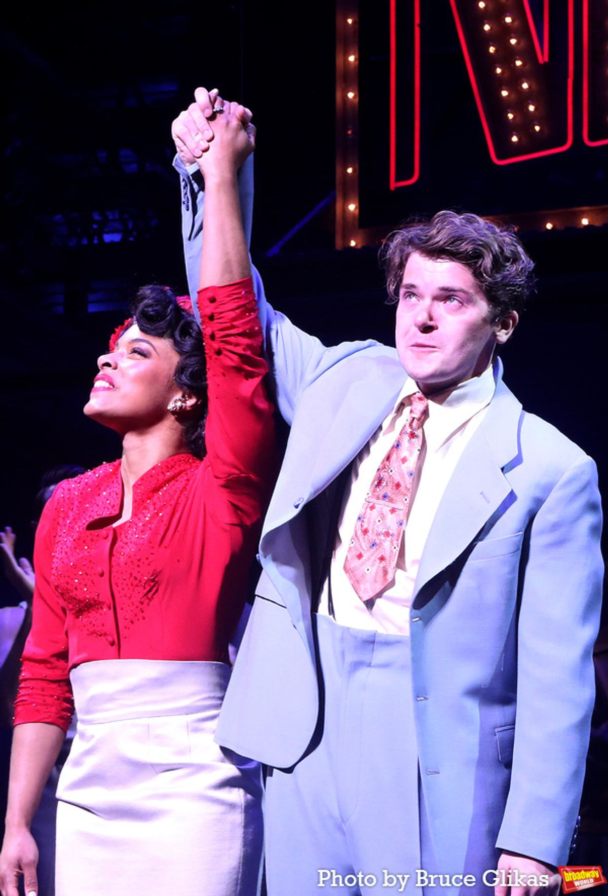 Anna Uzele and Colton Ryan at 