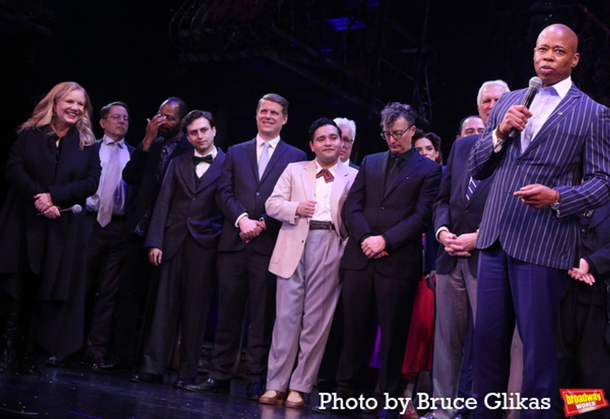 Susan Stroman, NYC Mayor Eric Adams and The Company of ''New York, New York'' at 