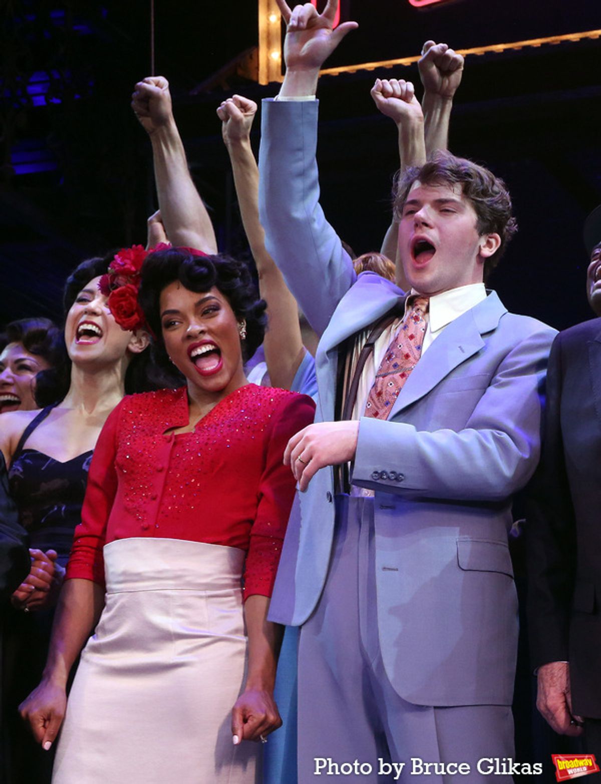 Anna Uzele, Colton Ryan at 