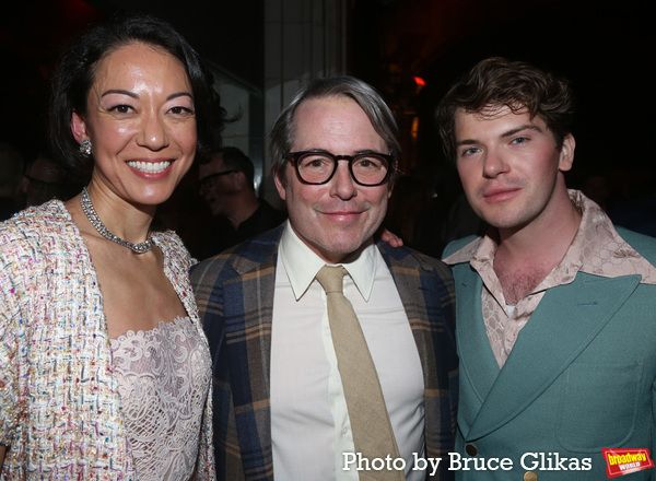 Naomi Kakuk, Matthew Broderick and Colton Ryan Photo